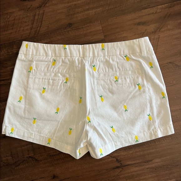 Merona White with Yellow Lemon embroidered shorts. - Picture 3 of 3